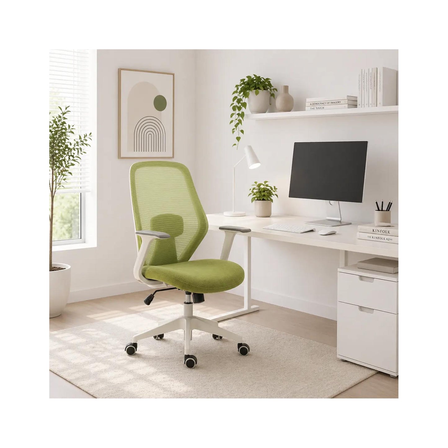 Kroena Green Office Chair With Unique Bold Look CHN