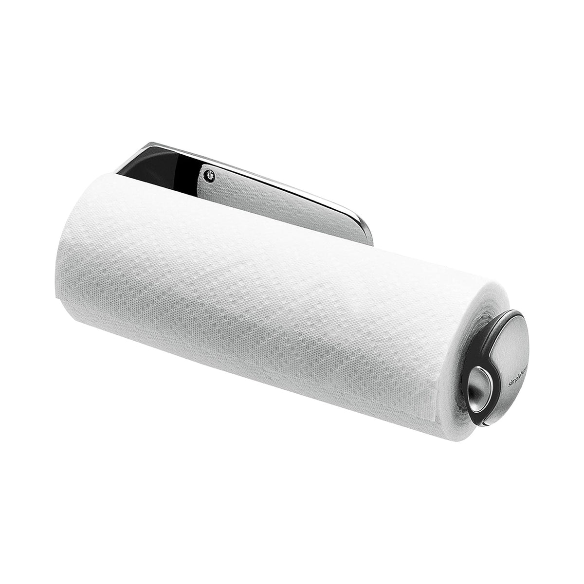 Kitchen Roll Holder_Long Wall Mount_Brushed Steel_28cm SIMPLE HUMAN