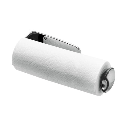 Kitchen Roll Holder_Long Wall Mount_Brushed Steel_28cm SIMPLE HUMAN