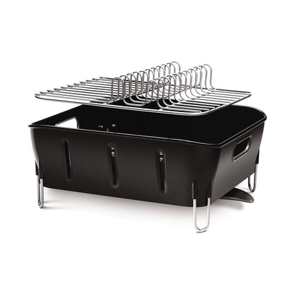 SIMPLE HUMAN COMPACT DISHRACK BLACK PLASTIC SIMPLE HUMAN