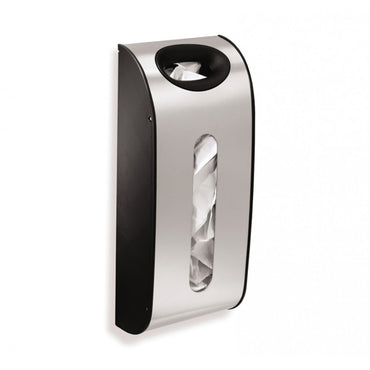Carrier Bag Holder_Wall Mount_Brushed Steel