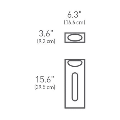 Carrier Bag Holder_Wall Mount_Brushed Steel SIMPLE HUMAN