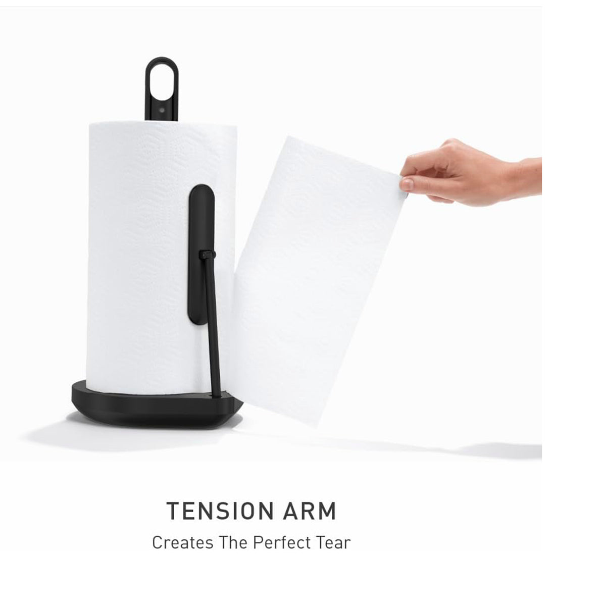 PAPER TOWEL HOLDER W/PUMP, BLACK SIMPLE HUMAN