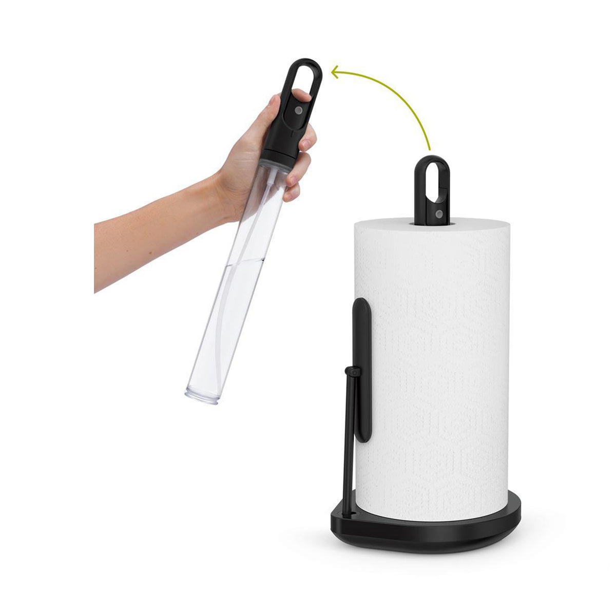 PAPER TOWEL HOLDER W/PUMP, BLACK SIMPLE HUMAN