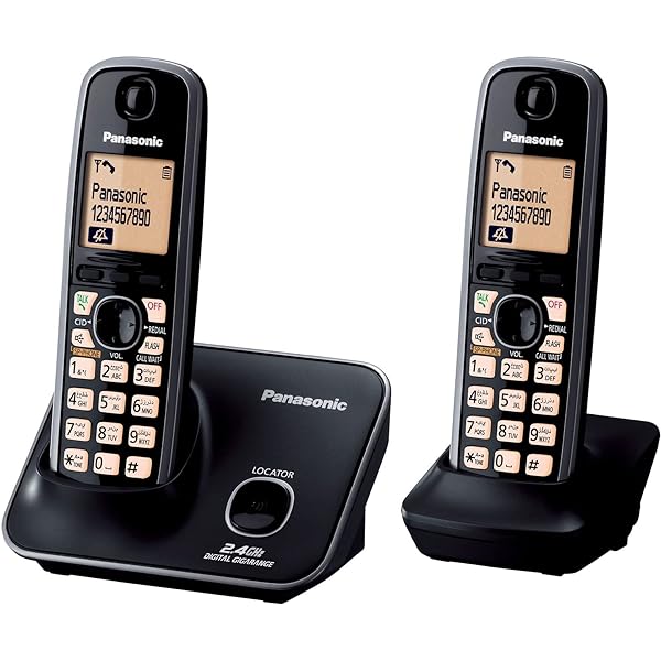 PANASONIC CORDLESS PHONE - 2 HANDSETS - CALLER ID