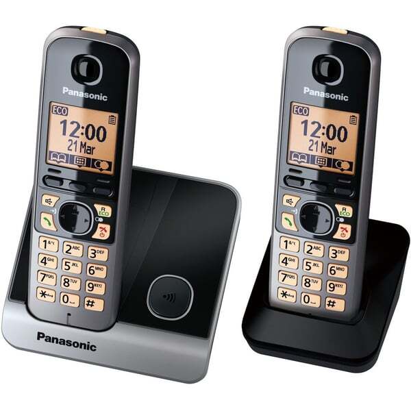 PANASONIC CORDLESS PHONE 2 HANDSETS WITH CALLER ID