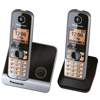 PANASONIC CORDLESS PHONE 2 HANDSETS WITH CALLER ID