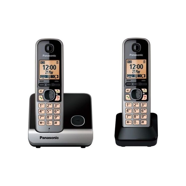 PANASONIC CORDLESS PHONE 2 HANDSETS WITH CALLER ID