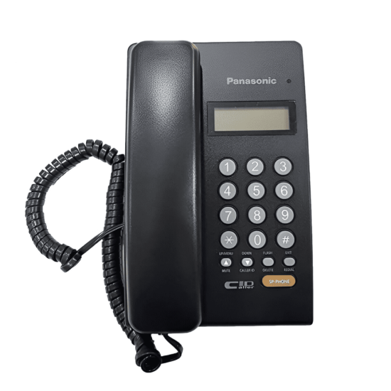 PANASONIC CORDED PHONE - BLACK