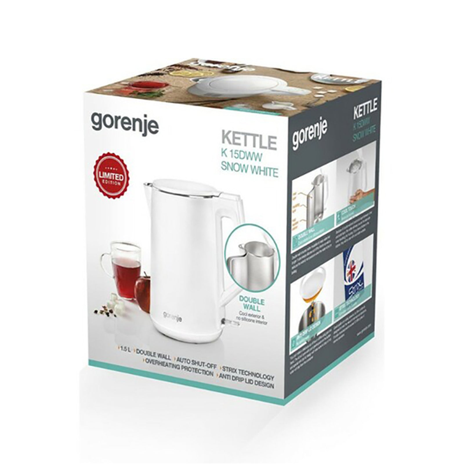 Gorenje Kettle 2200w 1.5L WHITE