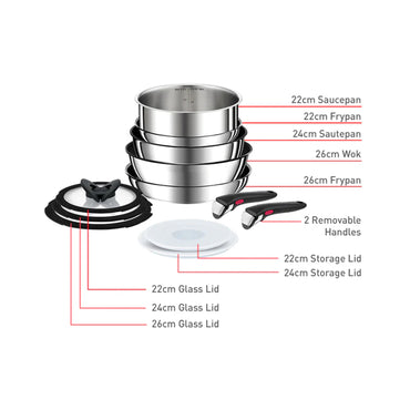 Tefal INGENIO SET PREFERENCE 12pcs STAINLESS/STEEL TEFAL