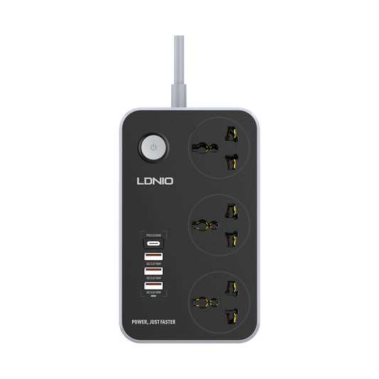 Ldnio Sc3412 2500W 20W Usb-C Pd 3-Port Qc3.0