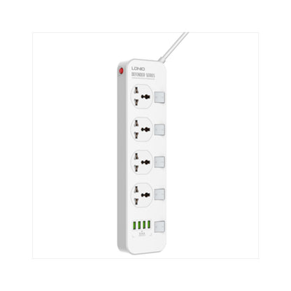 LDNIO 4 AC Outlets Universal Power Strip 2M 2500W LDNIO