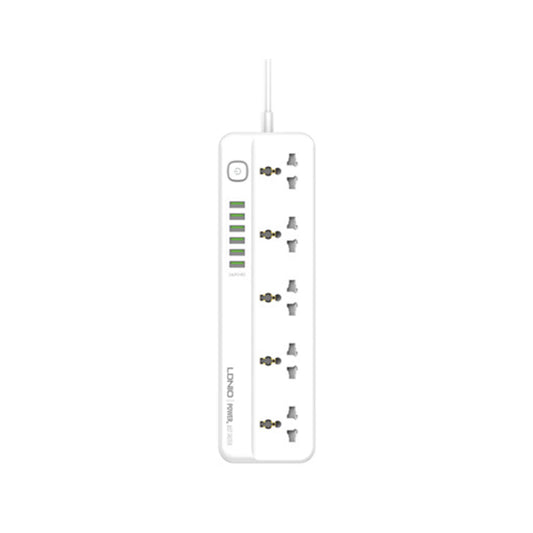LDNIO 5 AC Outlets Universal Power Strip 2M 2500W LDNIO