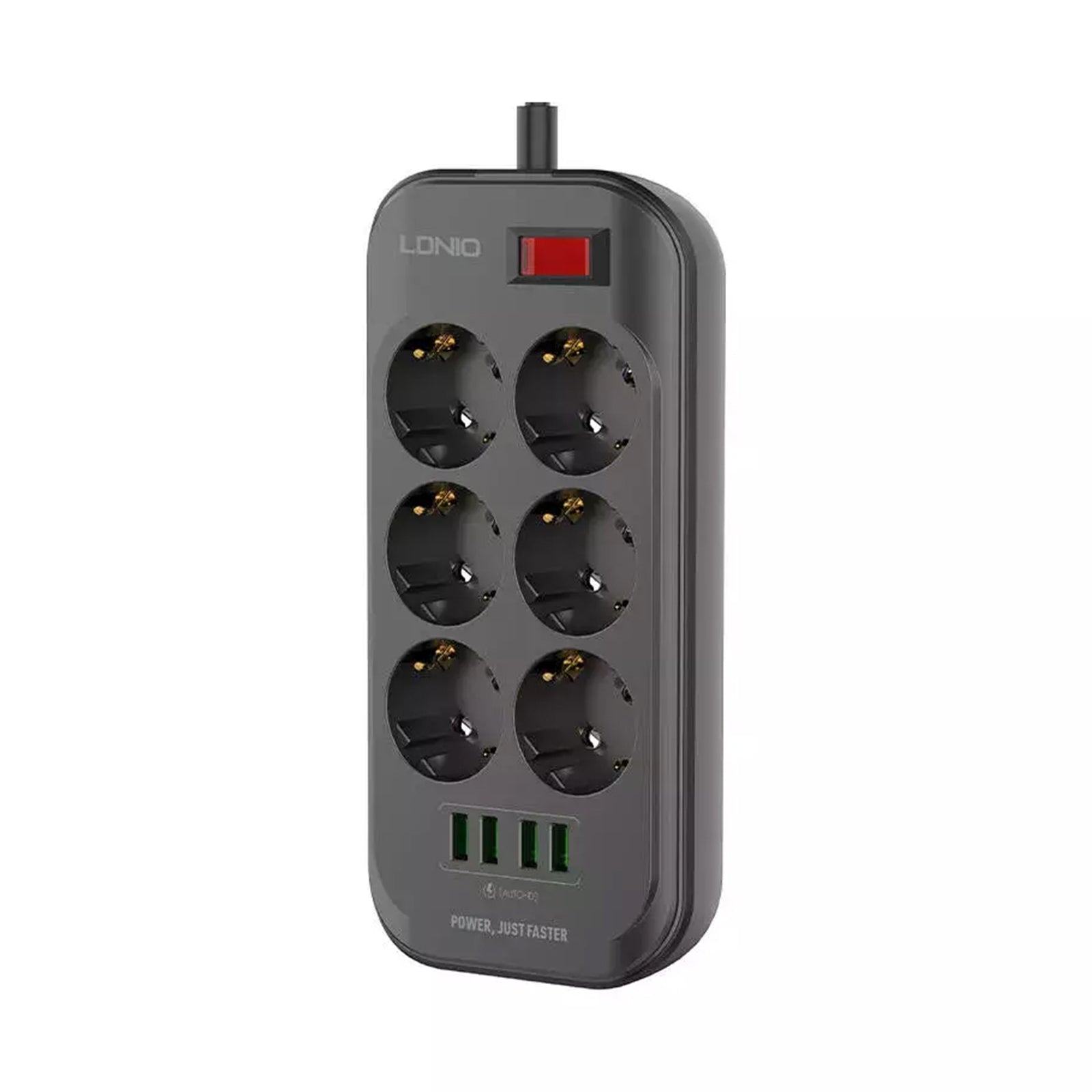 Ldnio Se6403 2500W 6 Power Sockets+4 Auto-Id