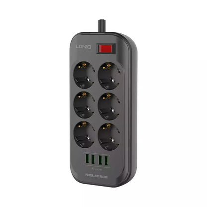 Ldnio Se6403 2500W 6 Power Sockets+4 Auto-Id