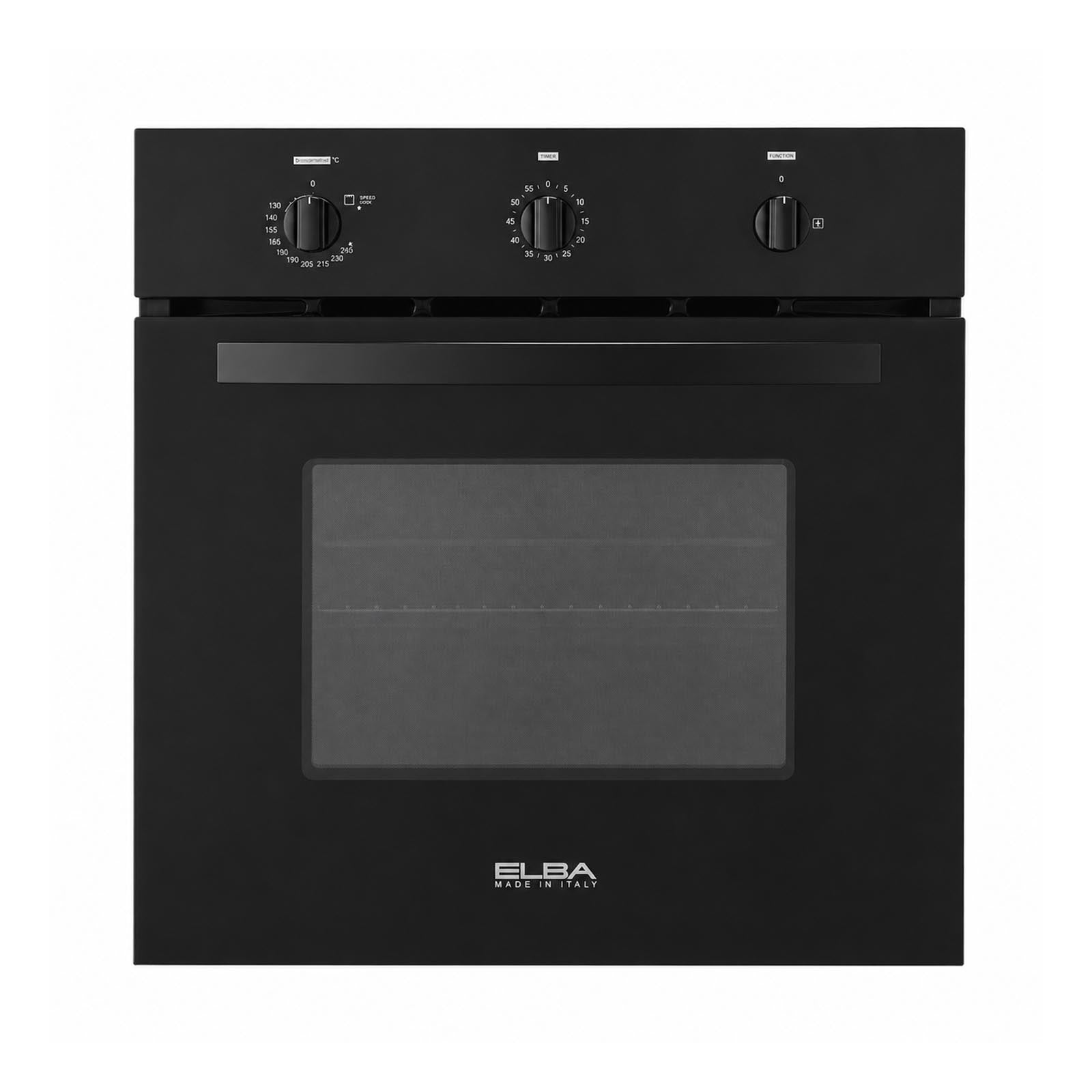 ELBA Oven 60 cm Gas Gas Ignition Black