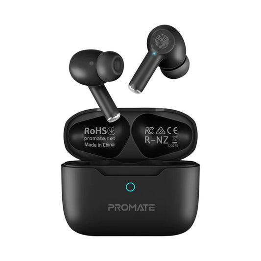 PROMATE HIGH-D ENC TWS WIRELESS E-BUDS WITH INTELLITOUCH-BLK