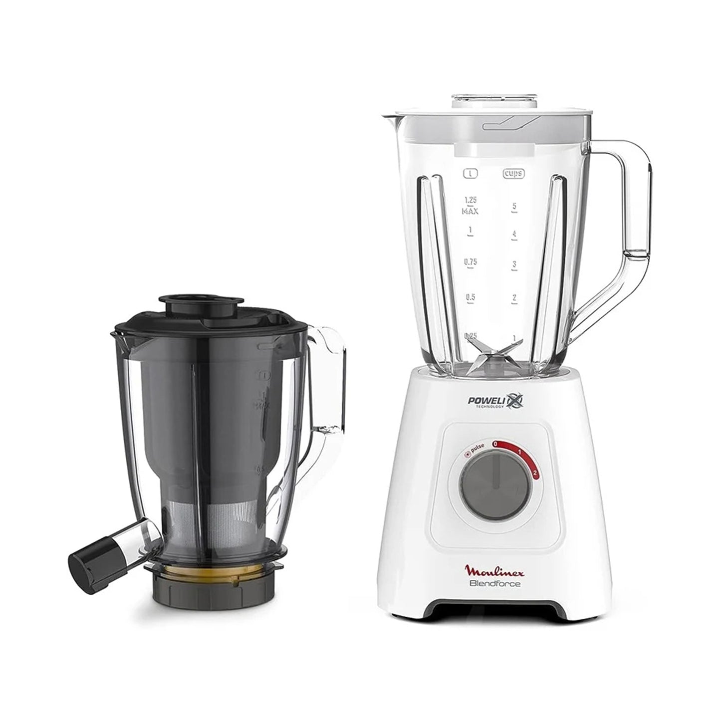 Moulinex Blender Force – 600W, 2L, 2 Speeds + Juice