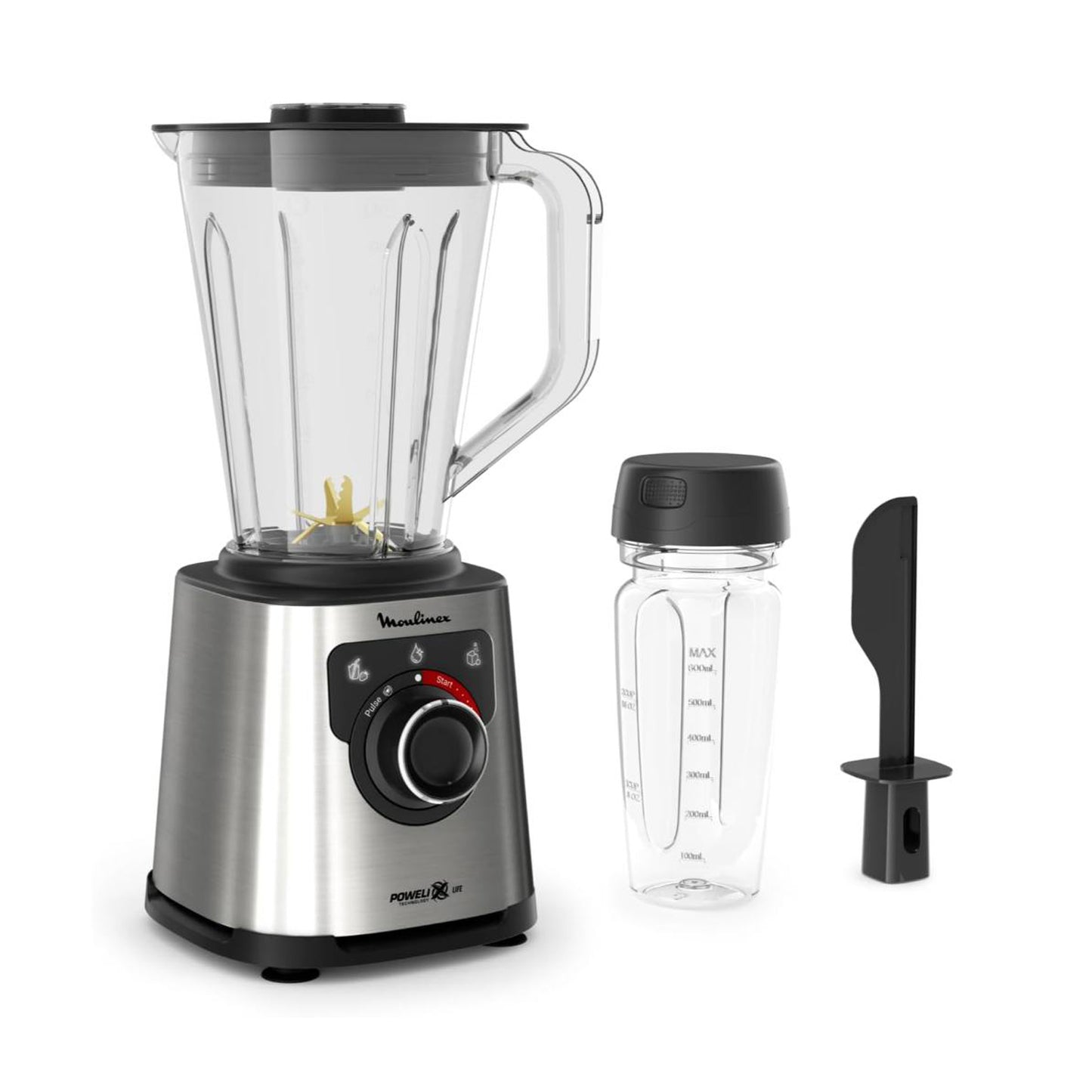 Moulinex Blender 1200w 2l stainless steel