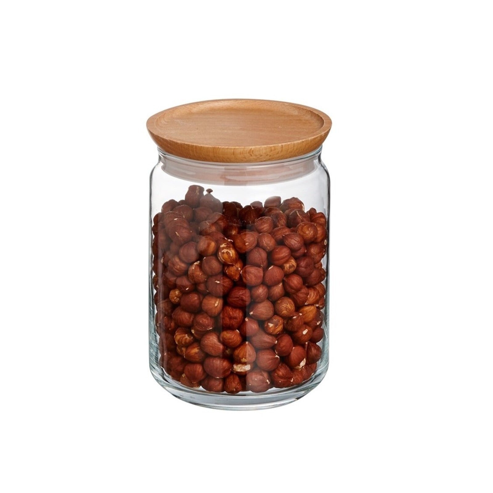 POT PURE JAR 1L+WOOD COVER