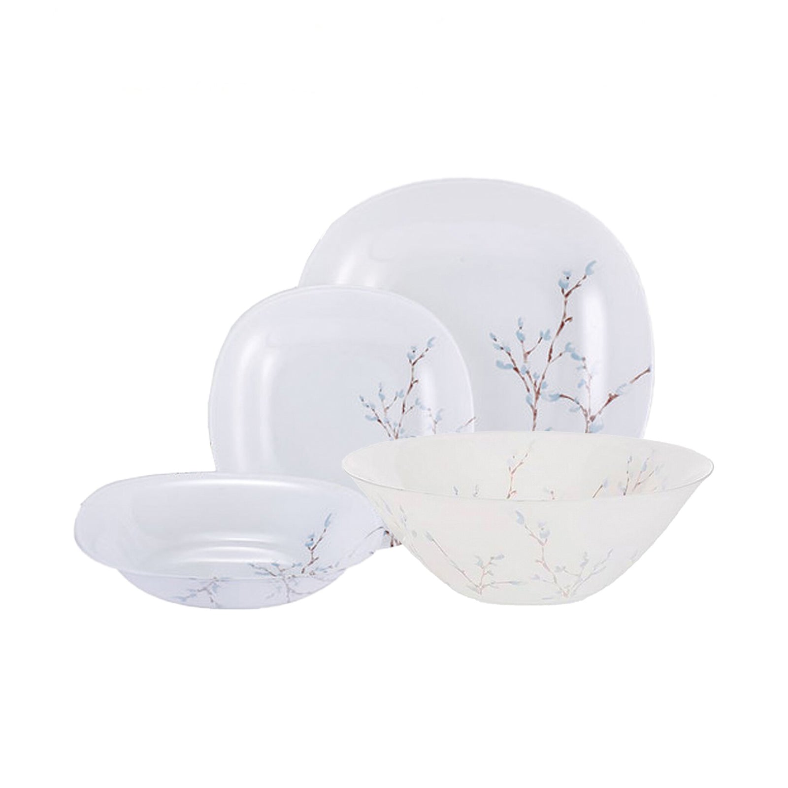 NEO CARINA HANA WHITE 19 PCS DINNER SET