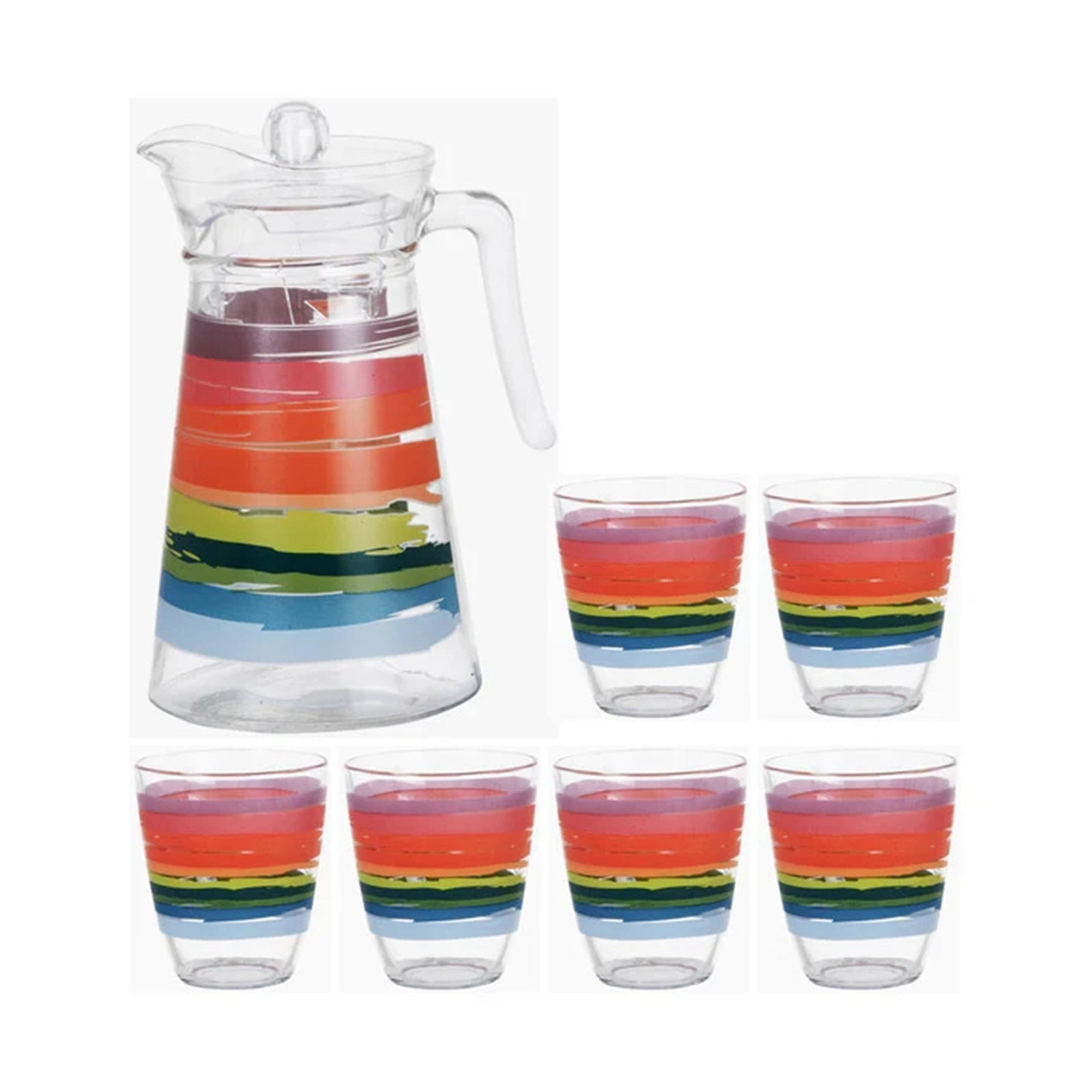 Luminarc Neo+kone Color Pencil 7 Pcs  Drink Set[n0792]