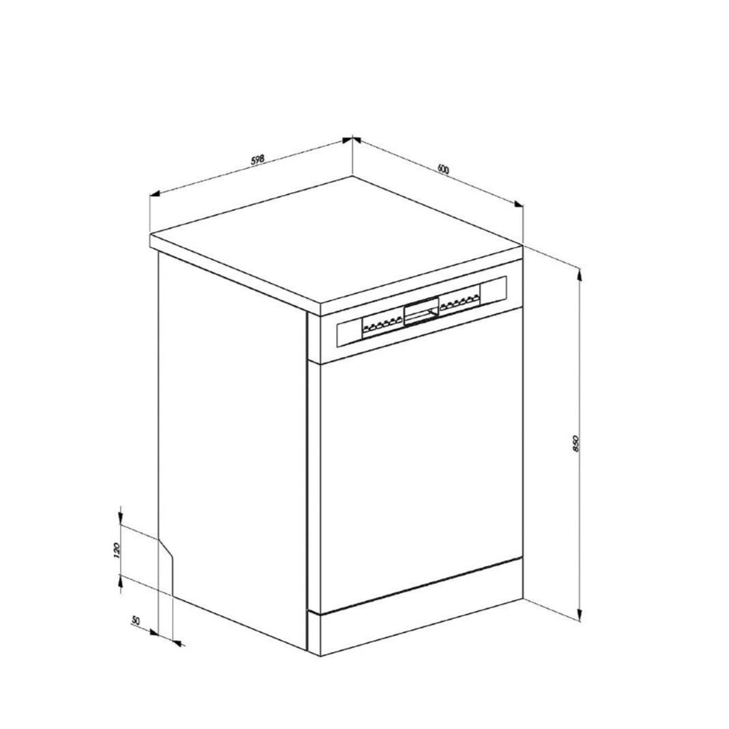 SMEG Dish-Washer 11Programs 13place settings Stainless Steel