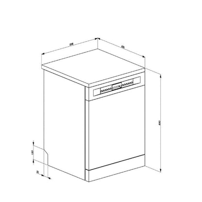 SMEG Dish-Washer 11Programs 13place settings Stainless Steel
