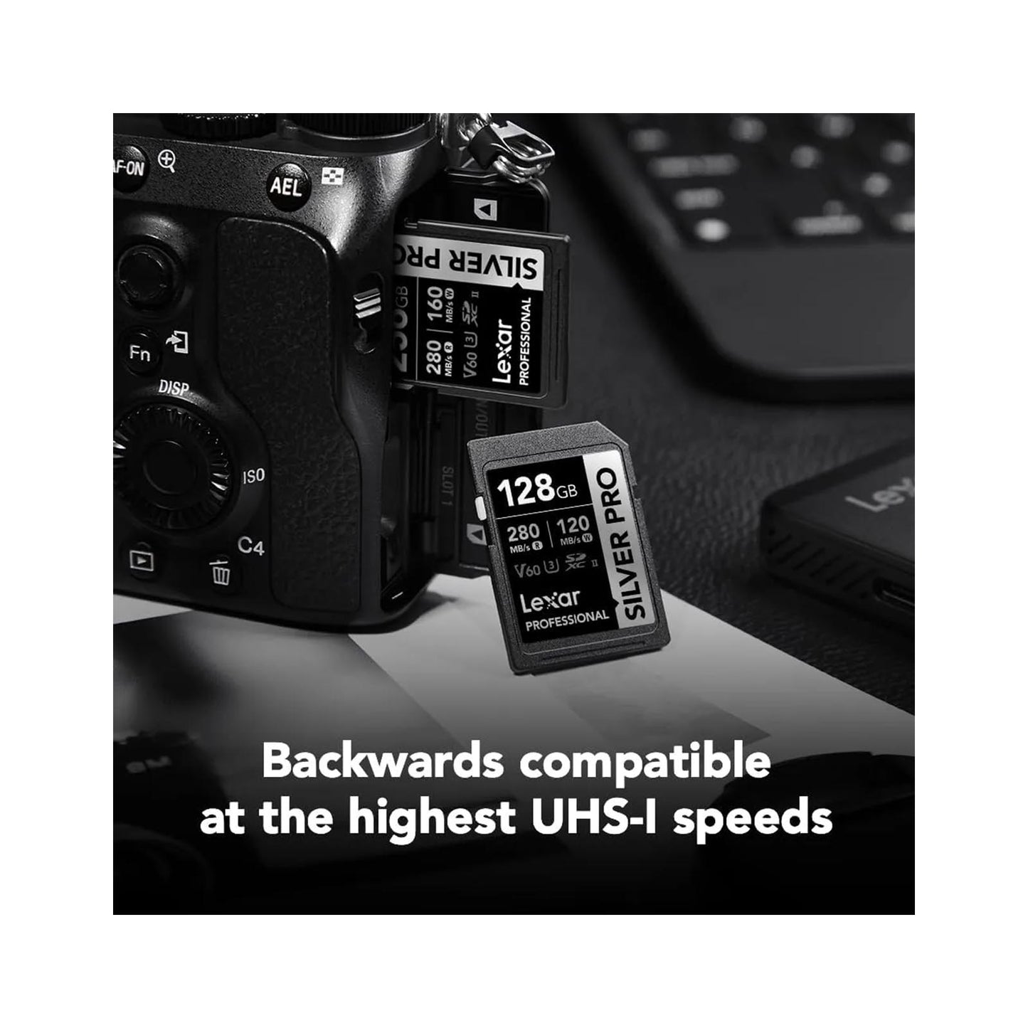 Lexar 128GB Professional Silver Pro SD Card LEXAR