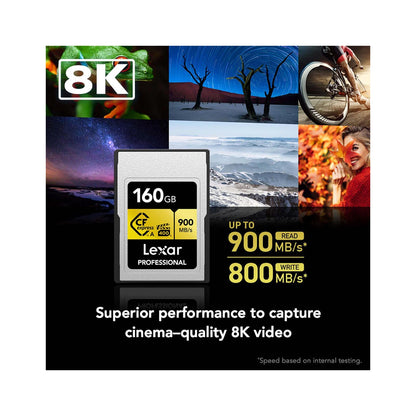 Lexar 160GB Professional CFexpress Type A Card GOLD Series LEXAR