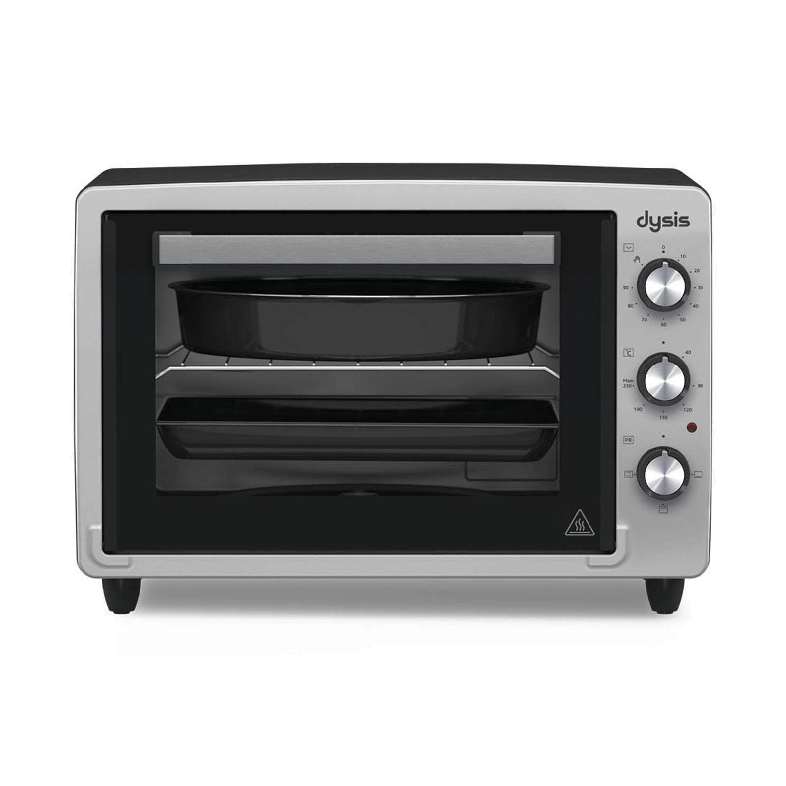 Dysis Electric Oven 34L Grey, 1300 Watt