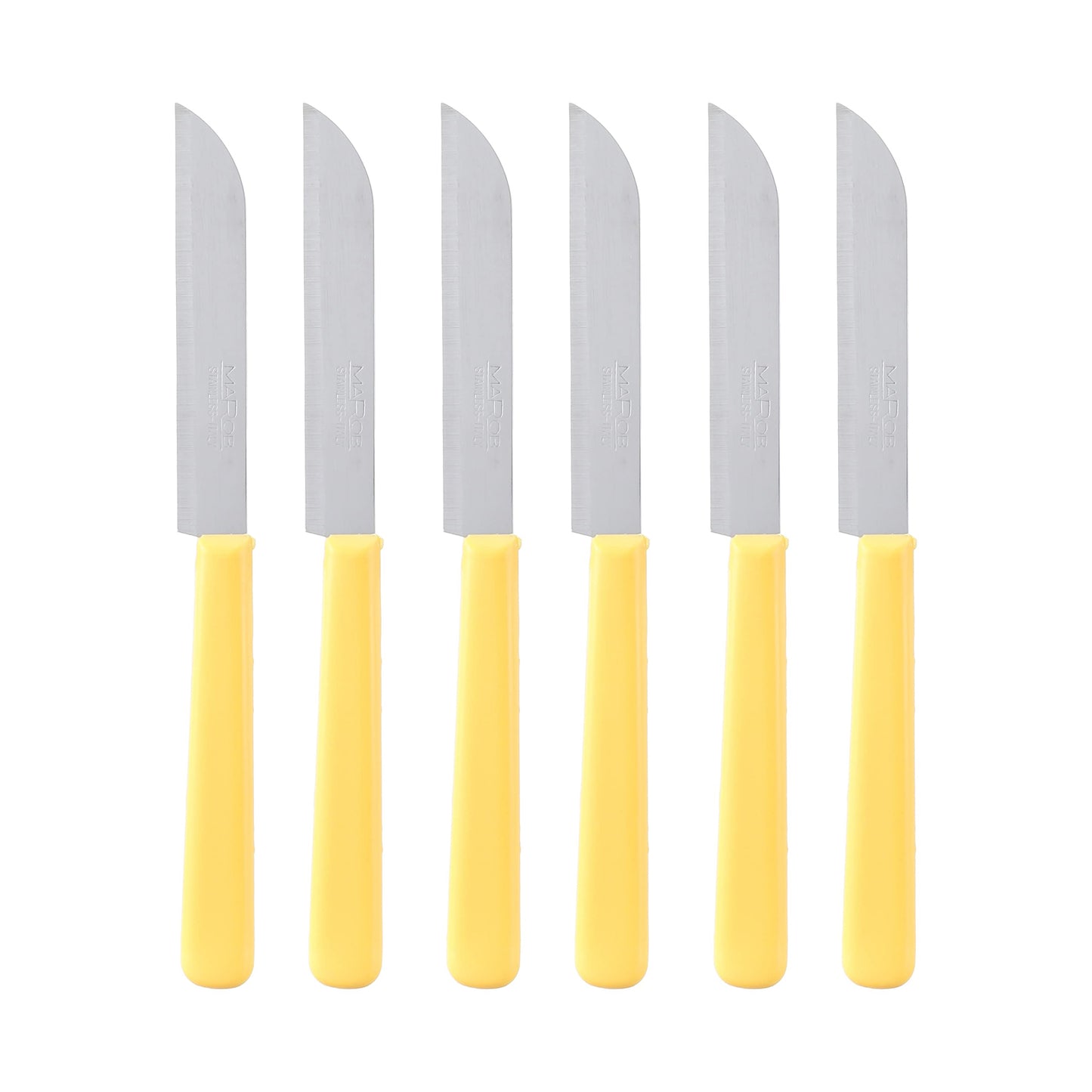 MAROB 24LB06G TABLE KNIFE YELLOW 6PCS