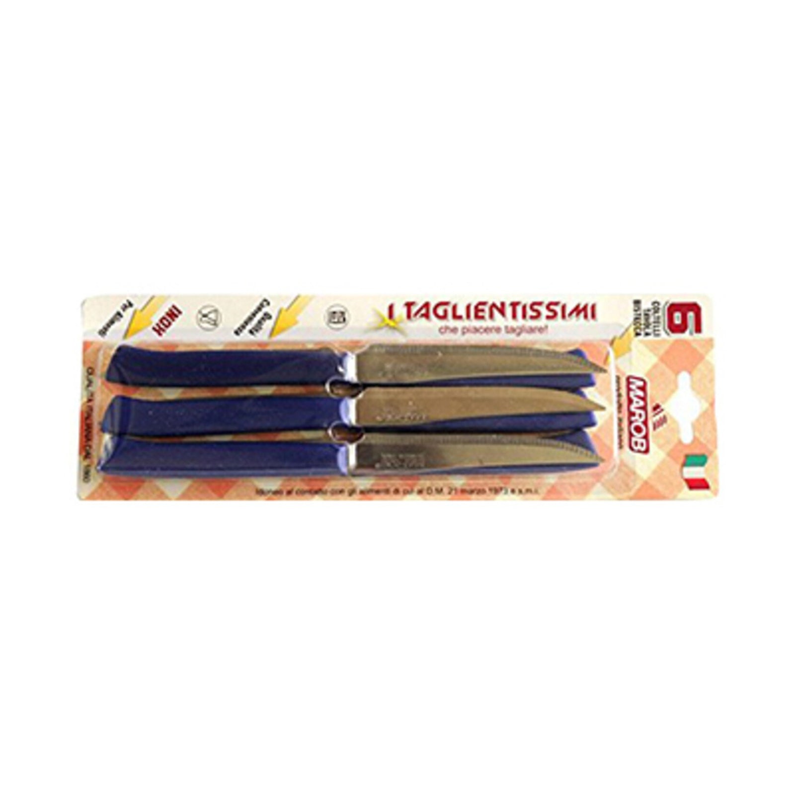 MAROB 43DFB06BL STEAK KNIFE BLUE 6PCS