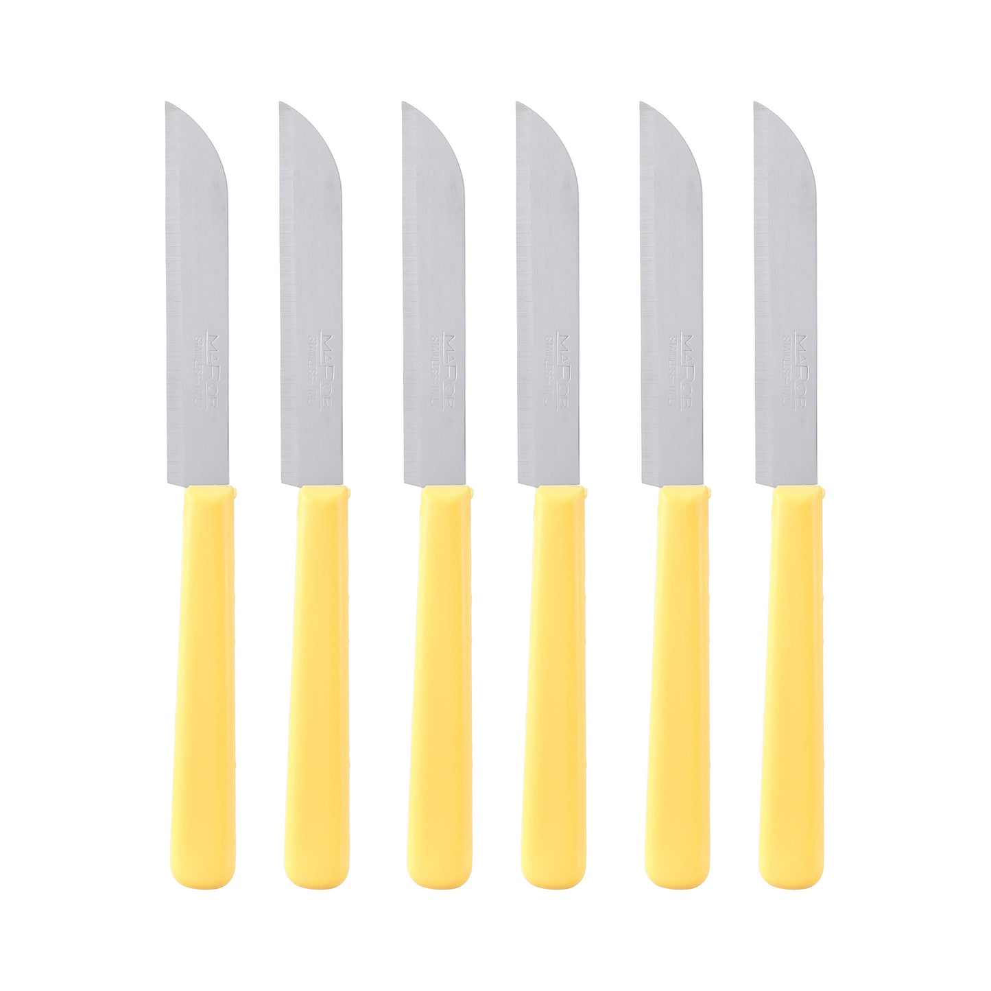 MAROB 43DFB06G STEAK KNIFE YELLOW 6PCS