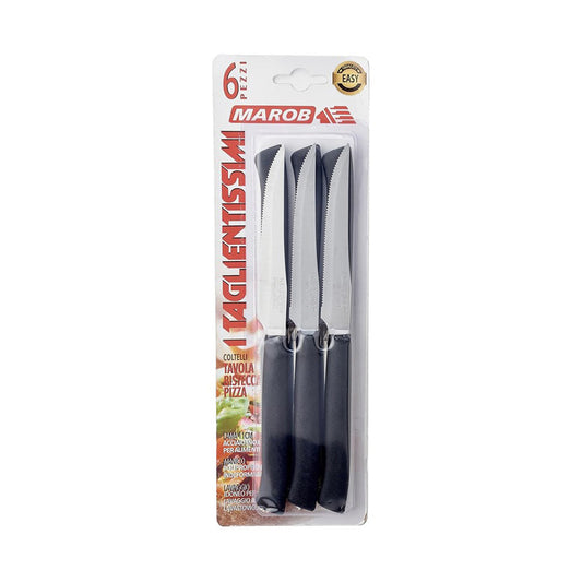 MAROB 43DFB06N STEAK KNIFE BLACK 6PCS