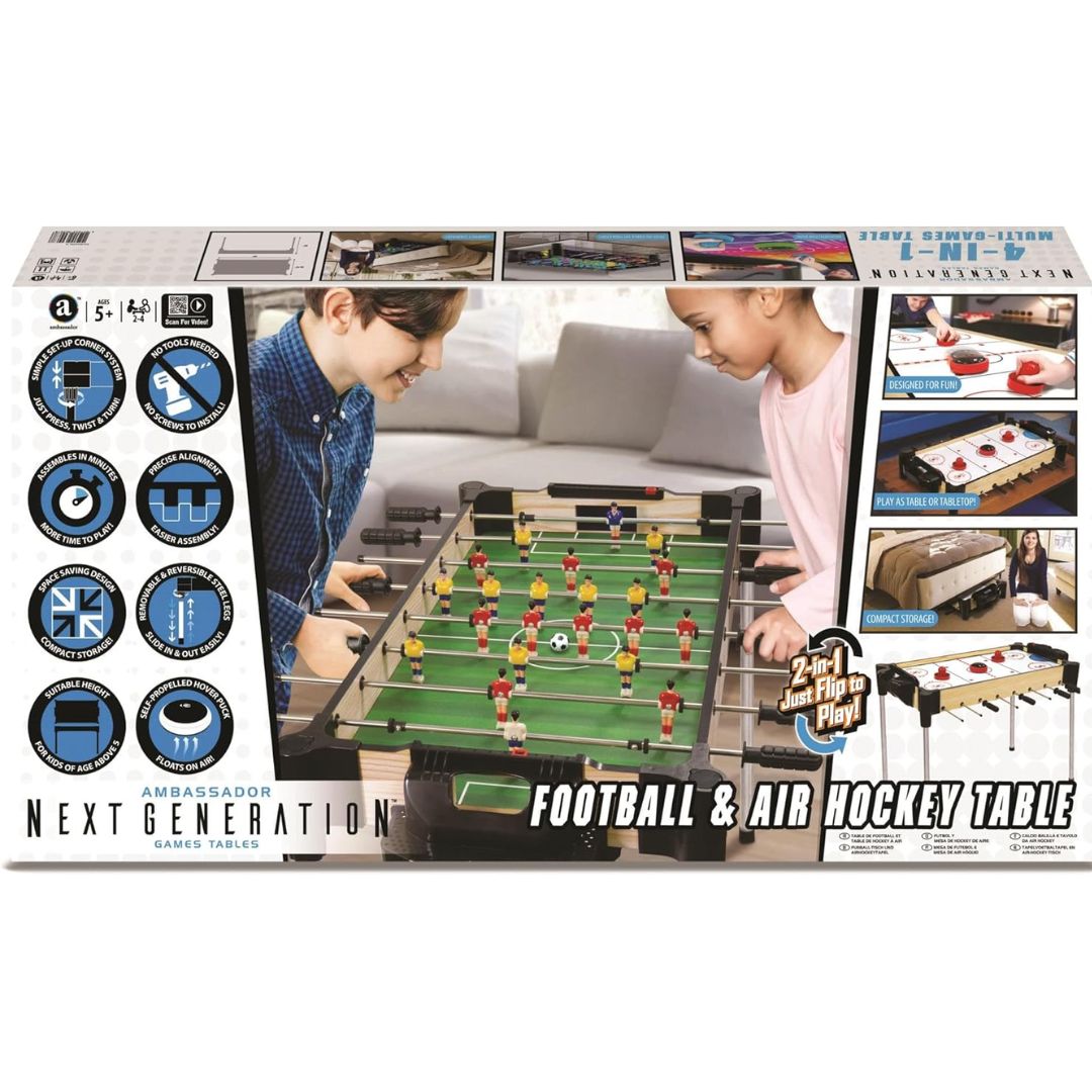 Ambassador Reversible Football & Hover Puck Air Hockey Table Ambassador