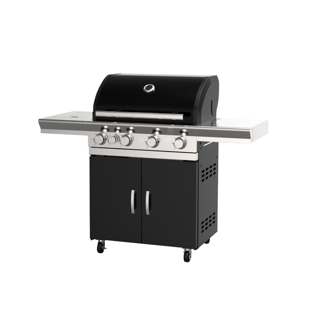 Superchef 4 Burner Continental Gas BBQ+ Side Burner