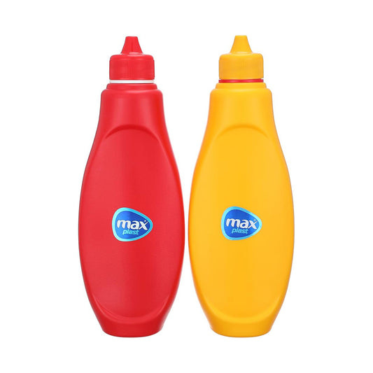 PLASTIC KETCHUP BOTTLE SET OF 2 BIG SIZE