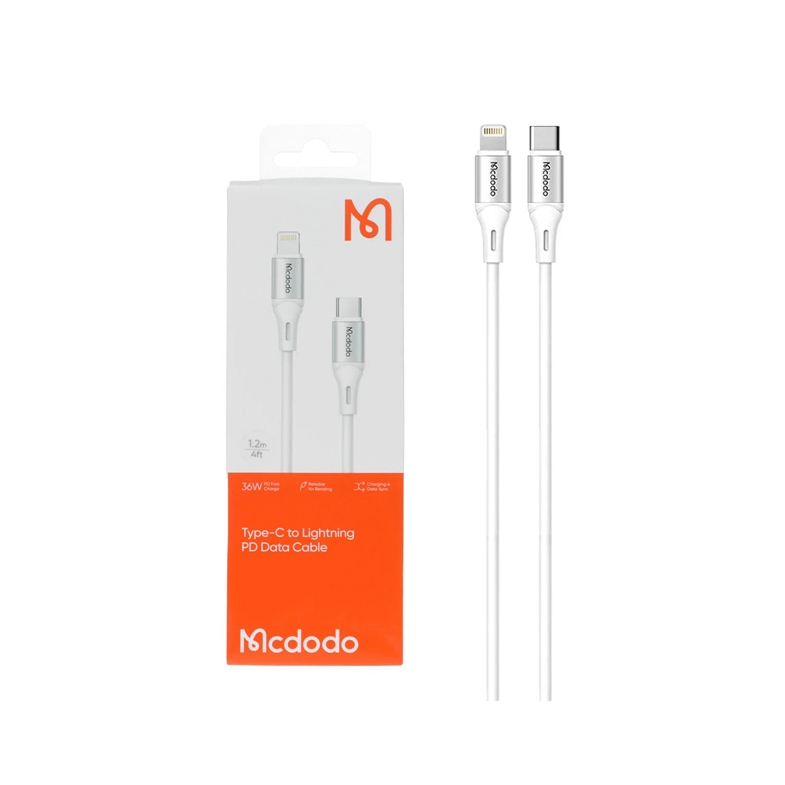 Mcdodo Ca-1861 1.2M Type-C To Lightning Pd Data Cable White