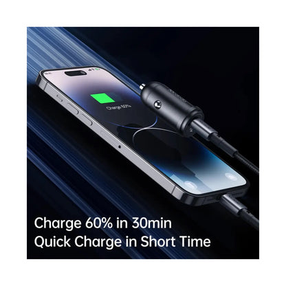 MCDODO PD30W 1C FAST CAR CHARGER KIT C TO LIGHTNING BLACK