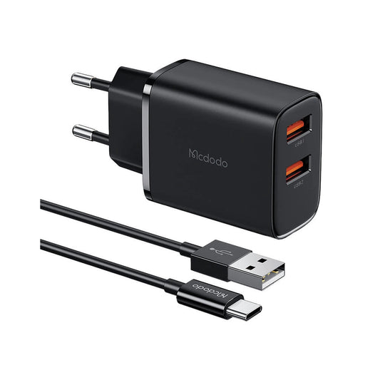 Mcdodo Ch-5072 Wall Charger Kit With Cable C Type Black