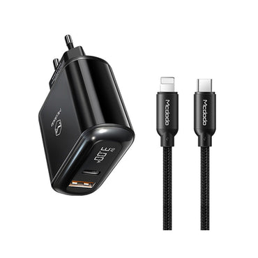 Mcdodo Ch-7171 Pd+Qc 20W Type-C To Lighning Travel  Black