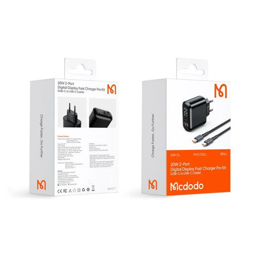 MCDODO LCH-7172 20W 2-PORT FAST CHARGER PRO