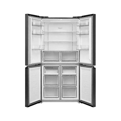 MIDEA 22 Cft Refrigerator 4 Doors Black MIDEA