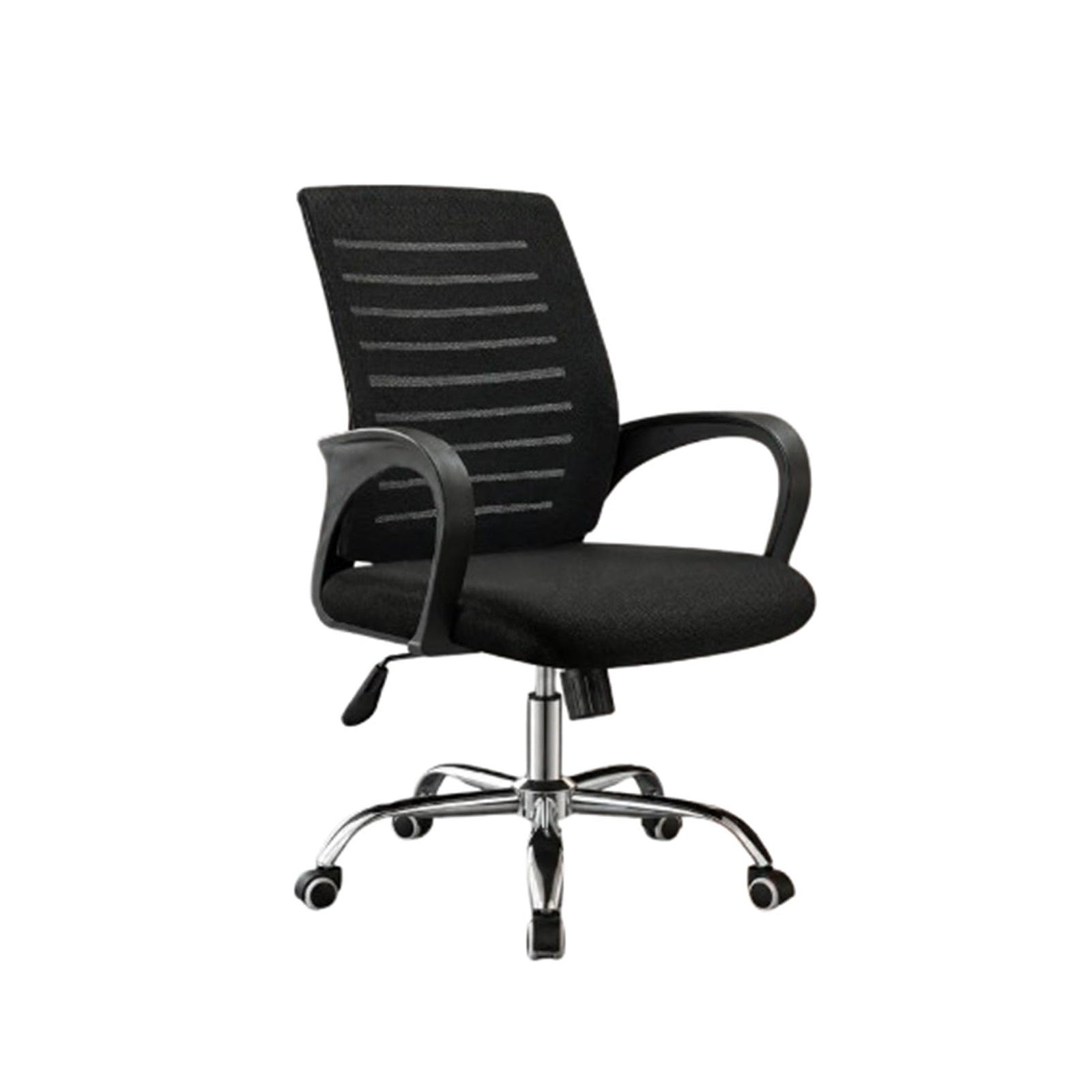 Meldy Black Office Chair, Simple and Convenient