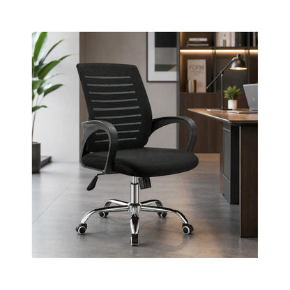 Meldy Black Office Chair, Simple and Convenient CHN