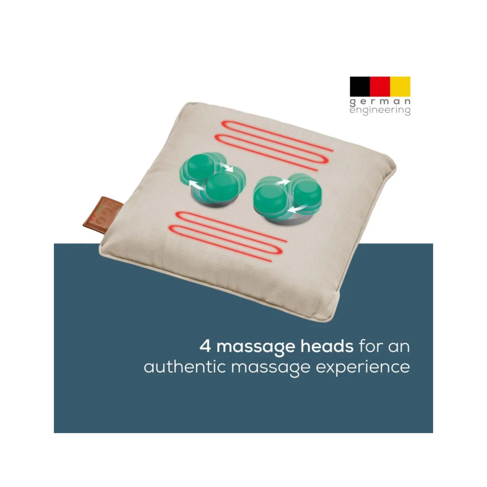 Battery Operated Massage Cushion With Heat Function