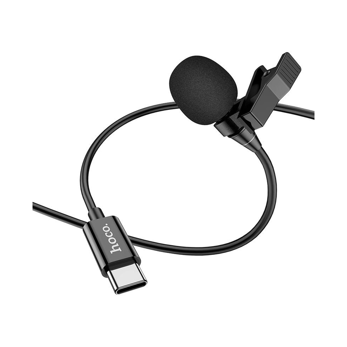 HOCO L14 TYPE-C LAVALIER MICROPHONE BLACK