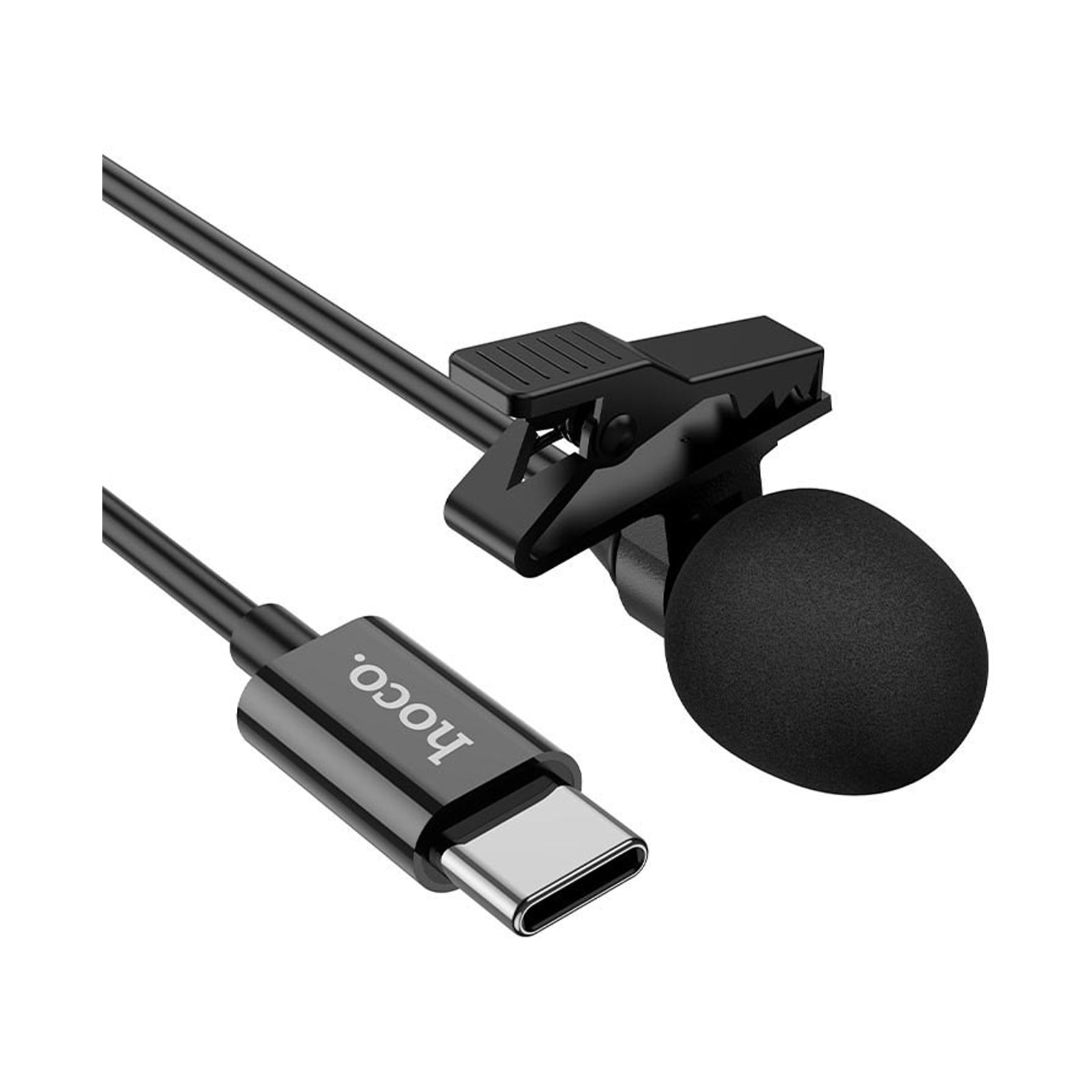 HOCO L14 TYPE-C LAVALIER MICROPHONE BLACK